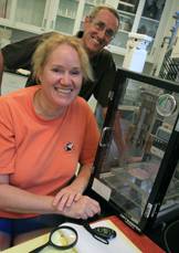 Deborah Cretsinger in PRISM lab