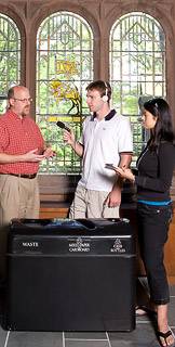 filming in Chancellor Green