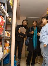 Newark food pantry store room