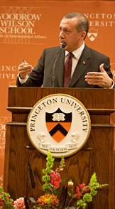 Erdogan at the podium