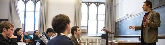 Elga in front of class