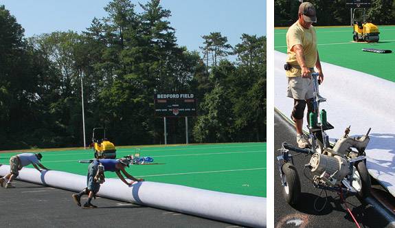 summer construction Bedford Field