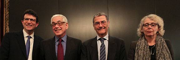 Remnick with Nehamas, Haroche and Musselin