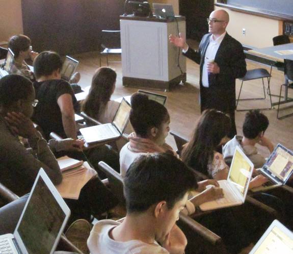 Students listening to lecture