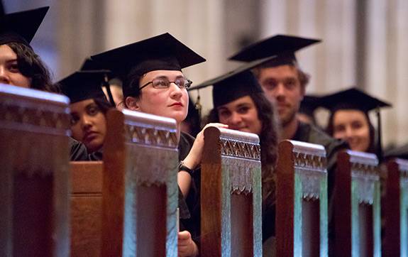 Baccalaureate 2014 students in chapel