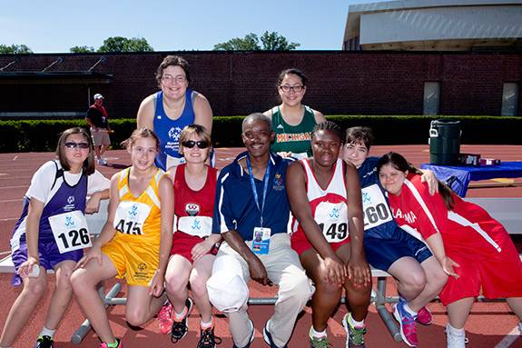 Special Olympics athletes