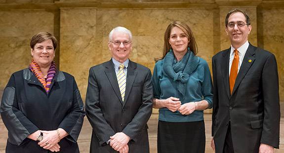 Alumni Day Hall, Eakes, Noor, Eisgruber