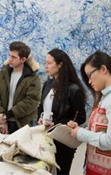 Artist at Work Irene Small, Brian Lax in Jonathan VanDyke studio