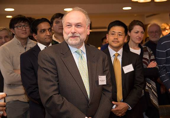 John Nash receives Abel Prize with Pablo Debenedetti and crowd