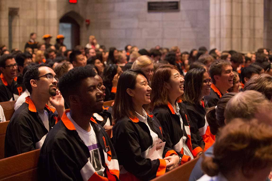 Class Day 2015 seniors laughing