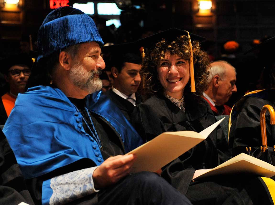Lainie Fefferman and her father, Charles Fefferman