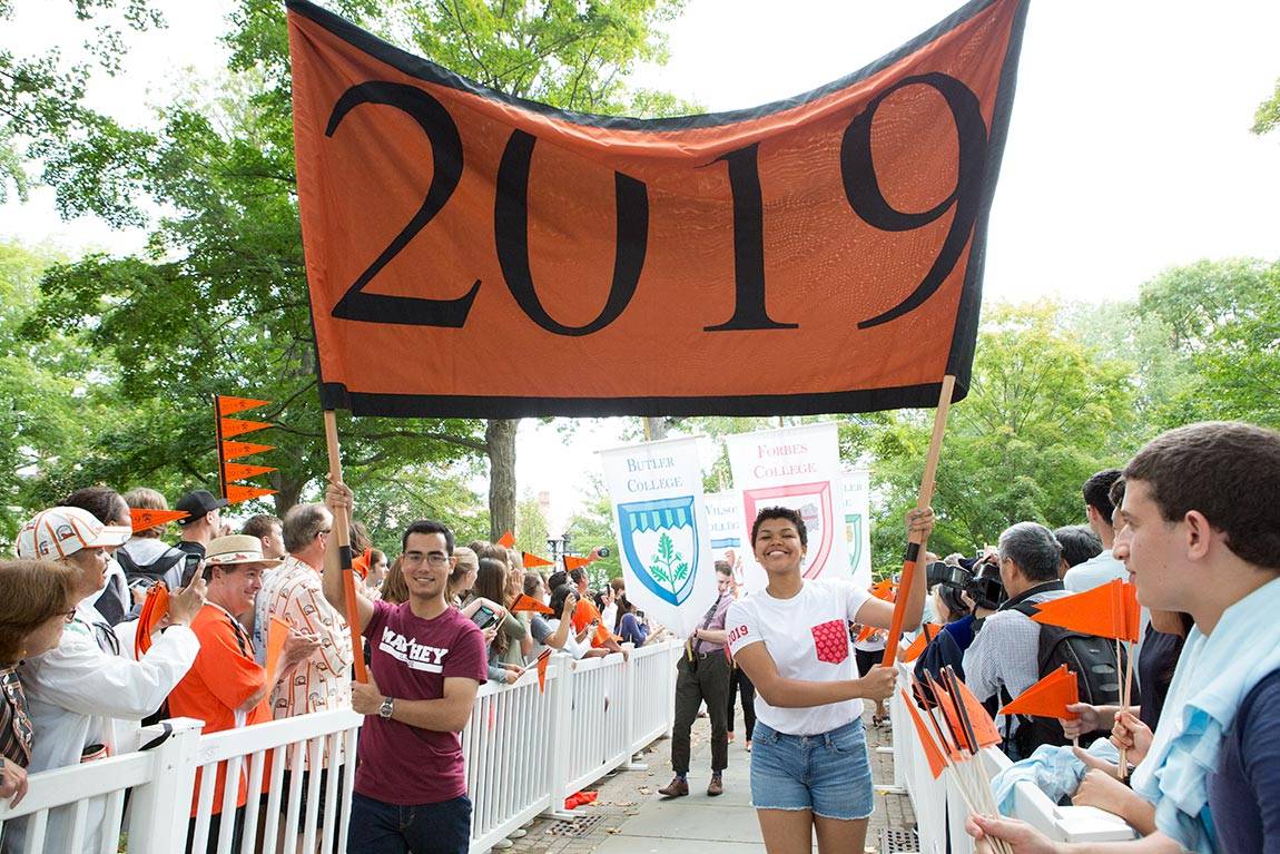 Opening Exercises Class of 2019 marches in Pre-rade