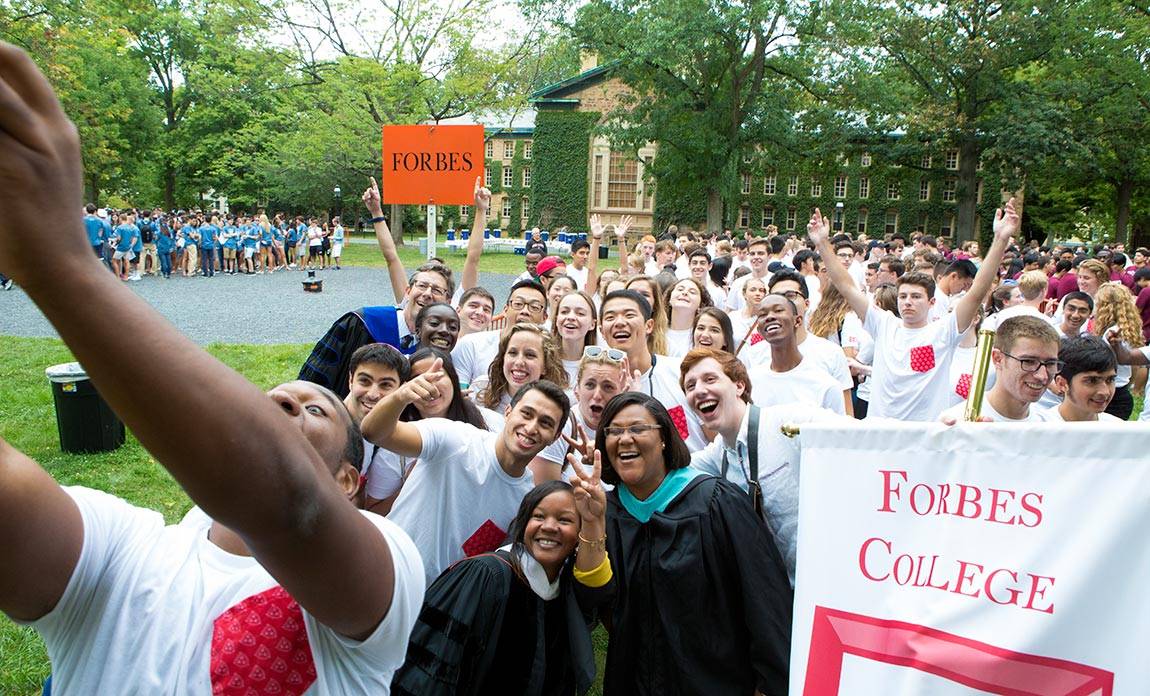 Opening Exercises Forbes College selfie