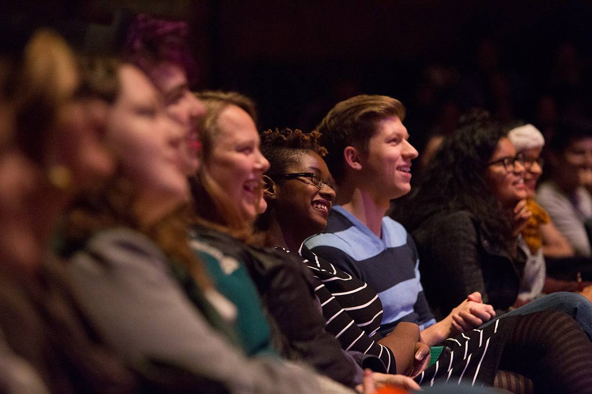 Students at Laverne Cox lecture