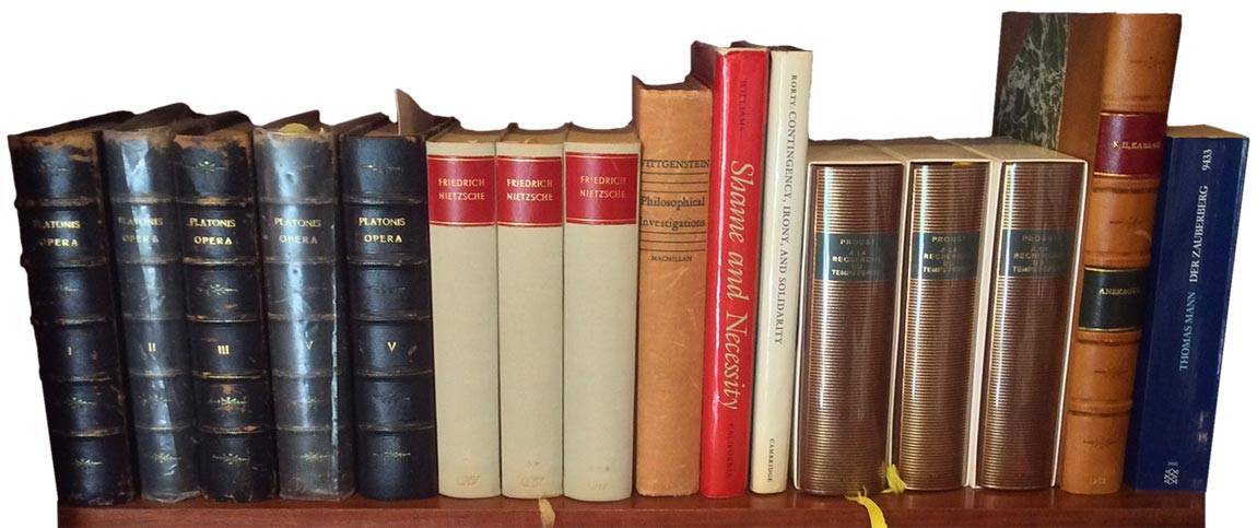 What I think: Alexander Nehamas bookshelf