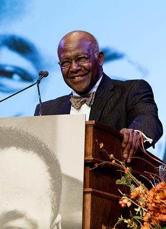 Wesley Harris at podium