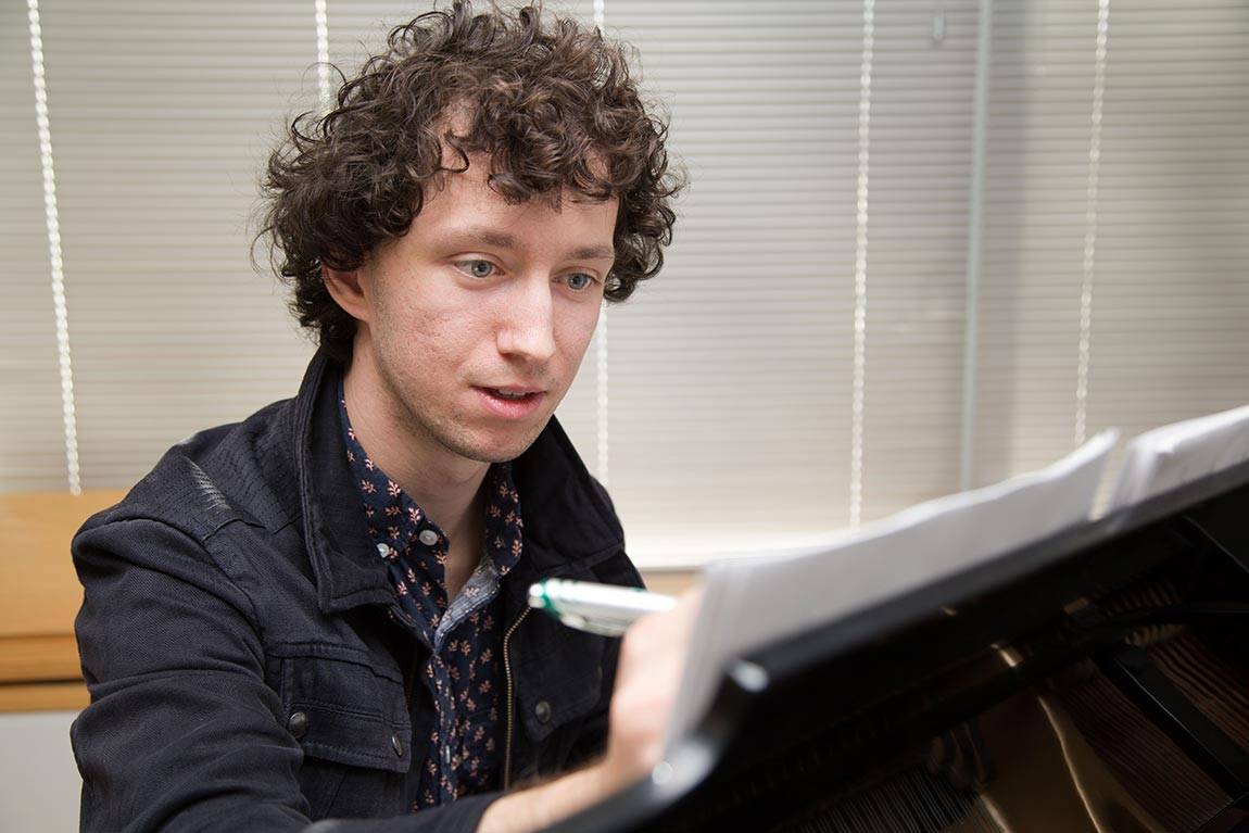 Music Composition Yuri Boguinia at piano