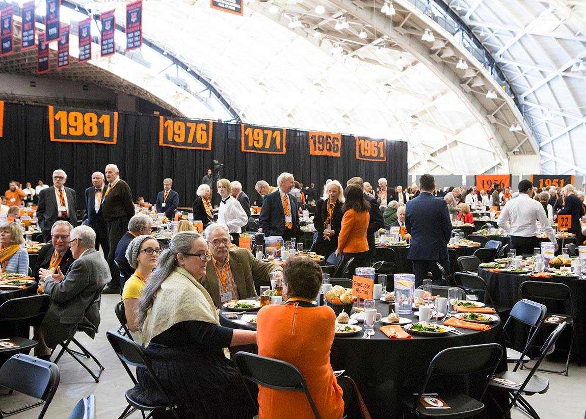 Alumni Day 2016 luncheon at Jadwin Gym