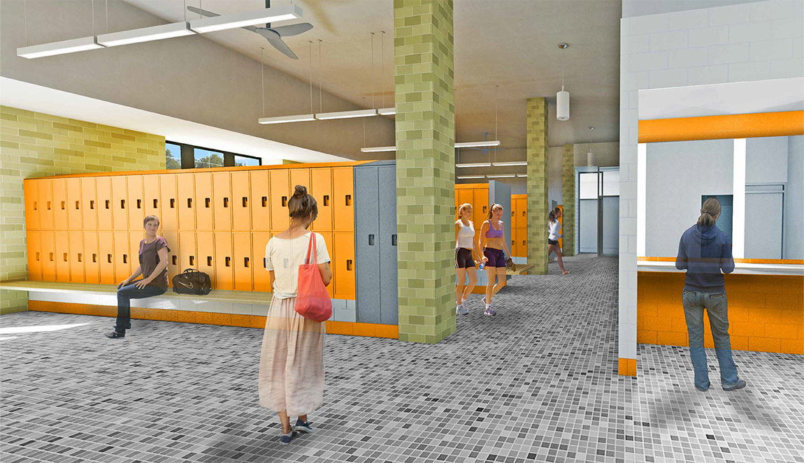 Dillon Gym Locker Room