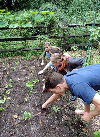 Earth Day Forbes College Garden project