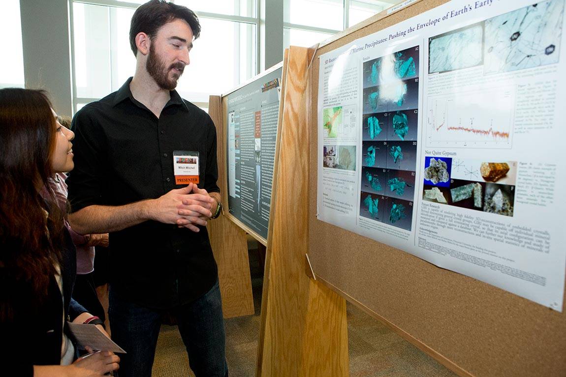 Princeton Research Day Mitch Mitchell with Katherine Lee