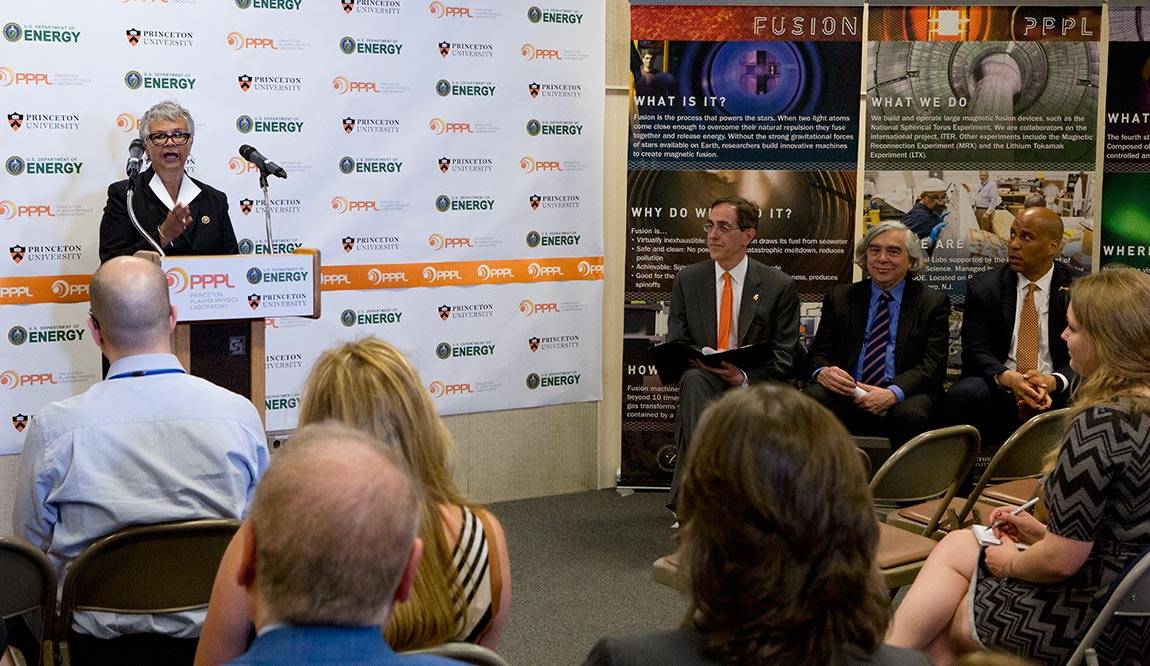 NSTX-U dedication with Representative Watson Coleman