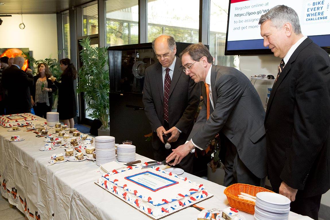 NSTX-U dedication reception with President Eisgruber
