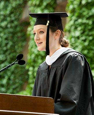 Commencement 2016 valedictorian Cameron Platt