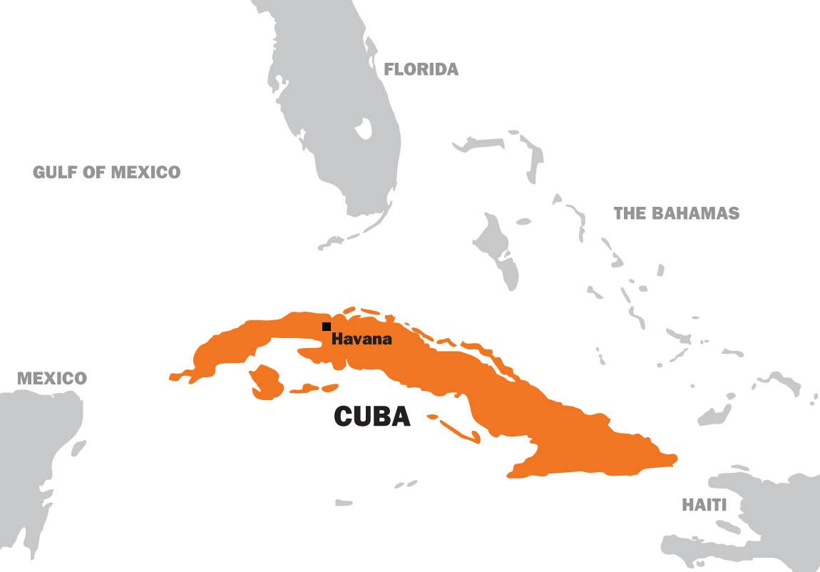 Senior Thesis Dennisse Calles map of Cuba
