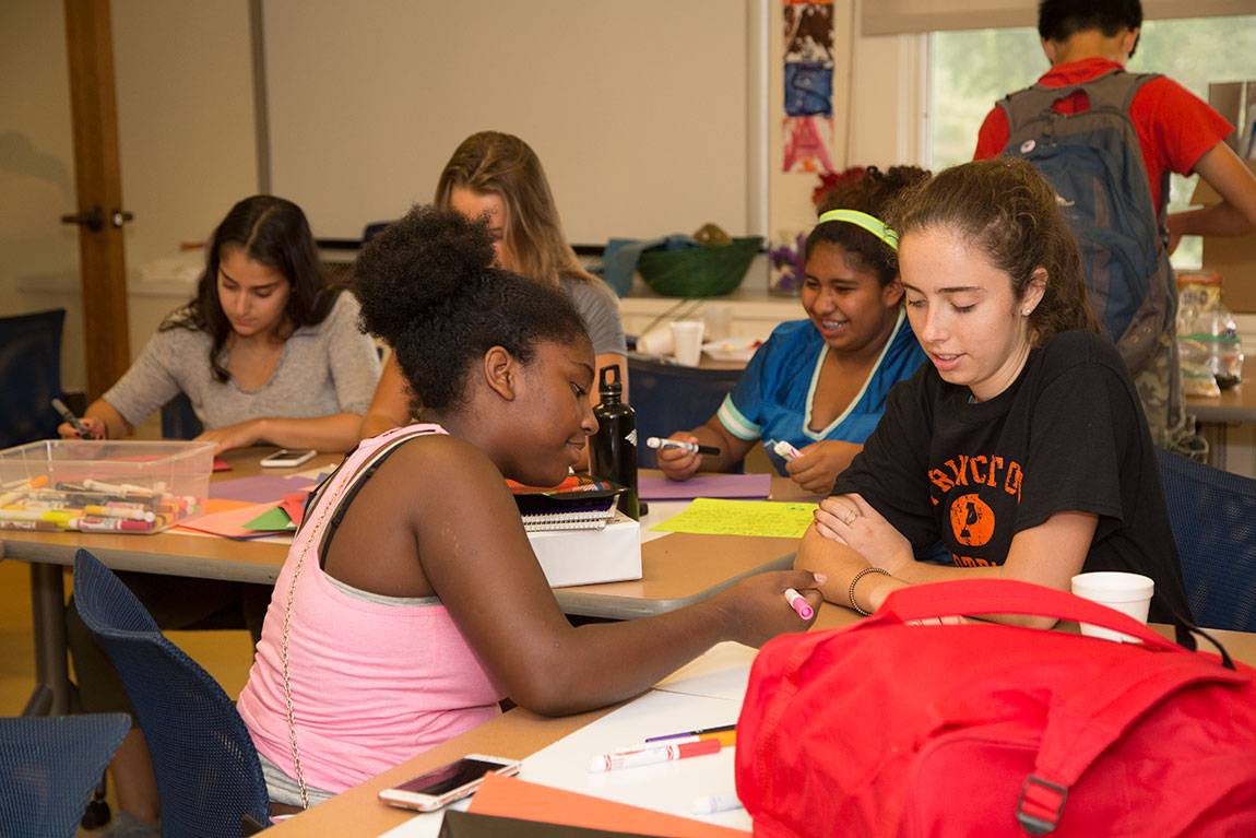 Orientation 2016 Princeton students working with Community House children