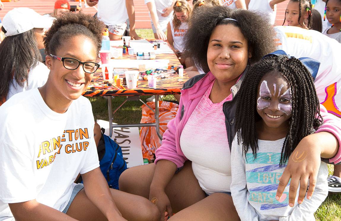 Face painting at Community and Staff day