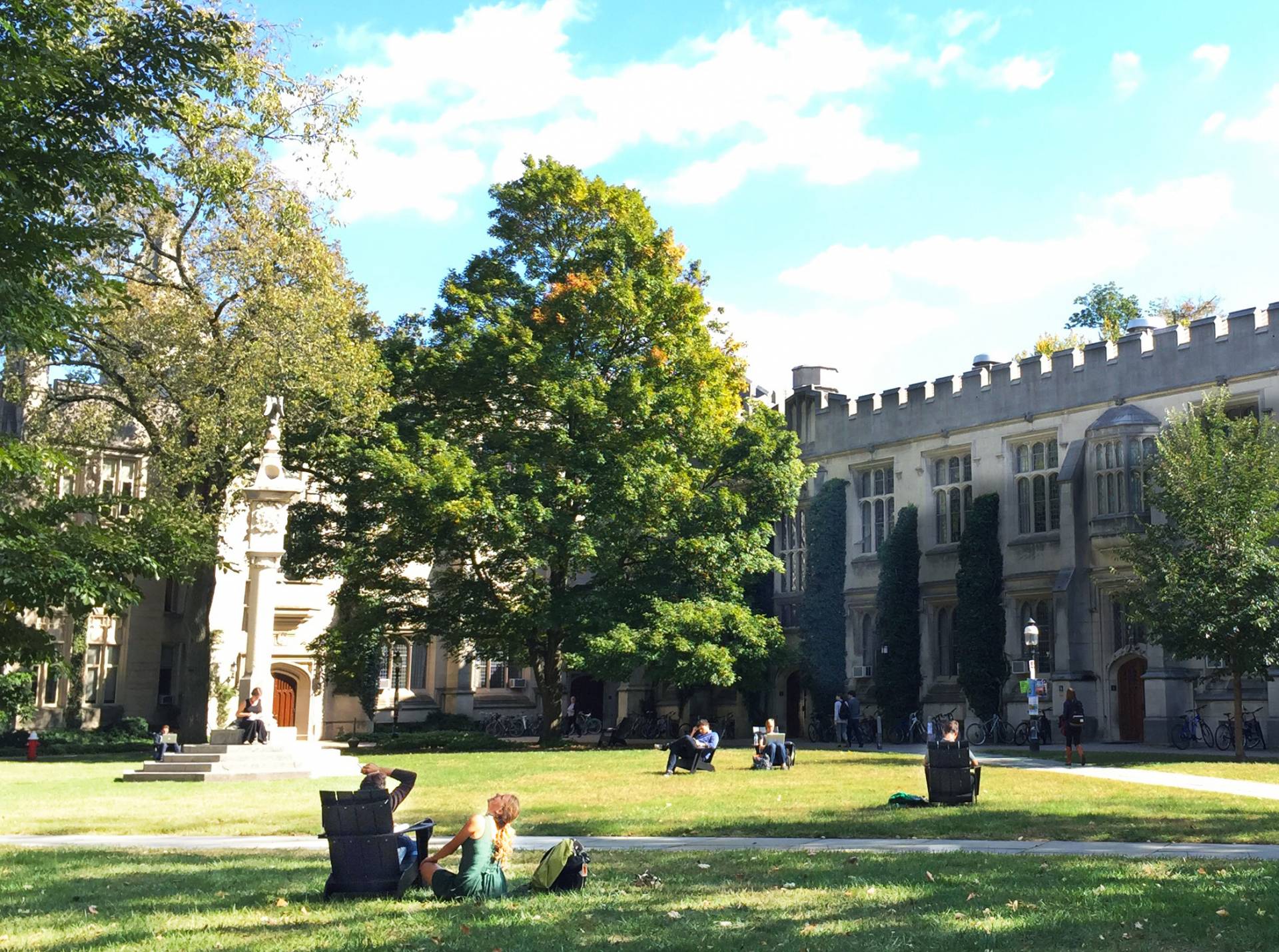 McCosh sundial on a sunny day