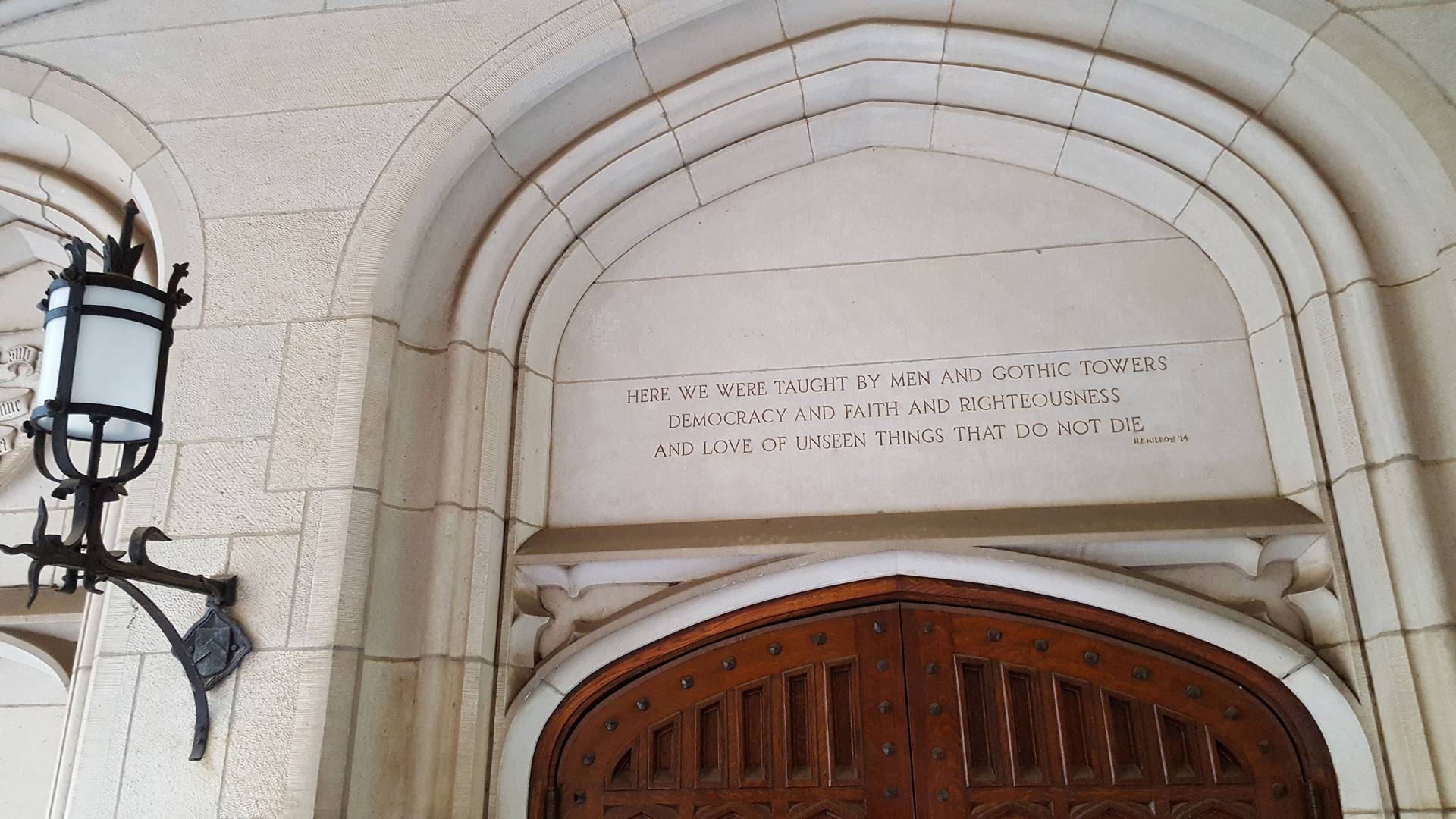 inscription above McCosh 50