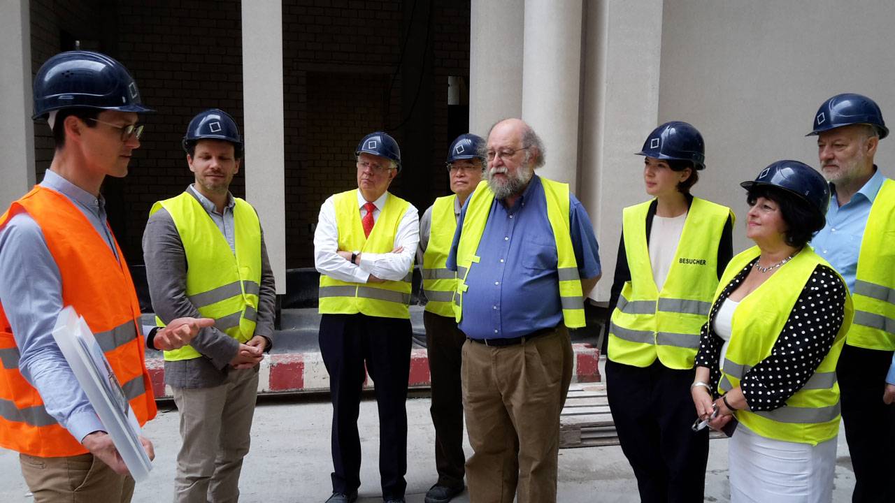 Garber on site visit