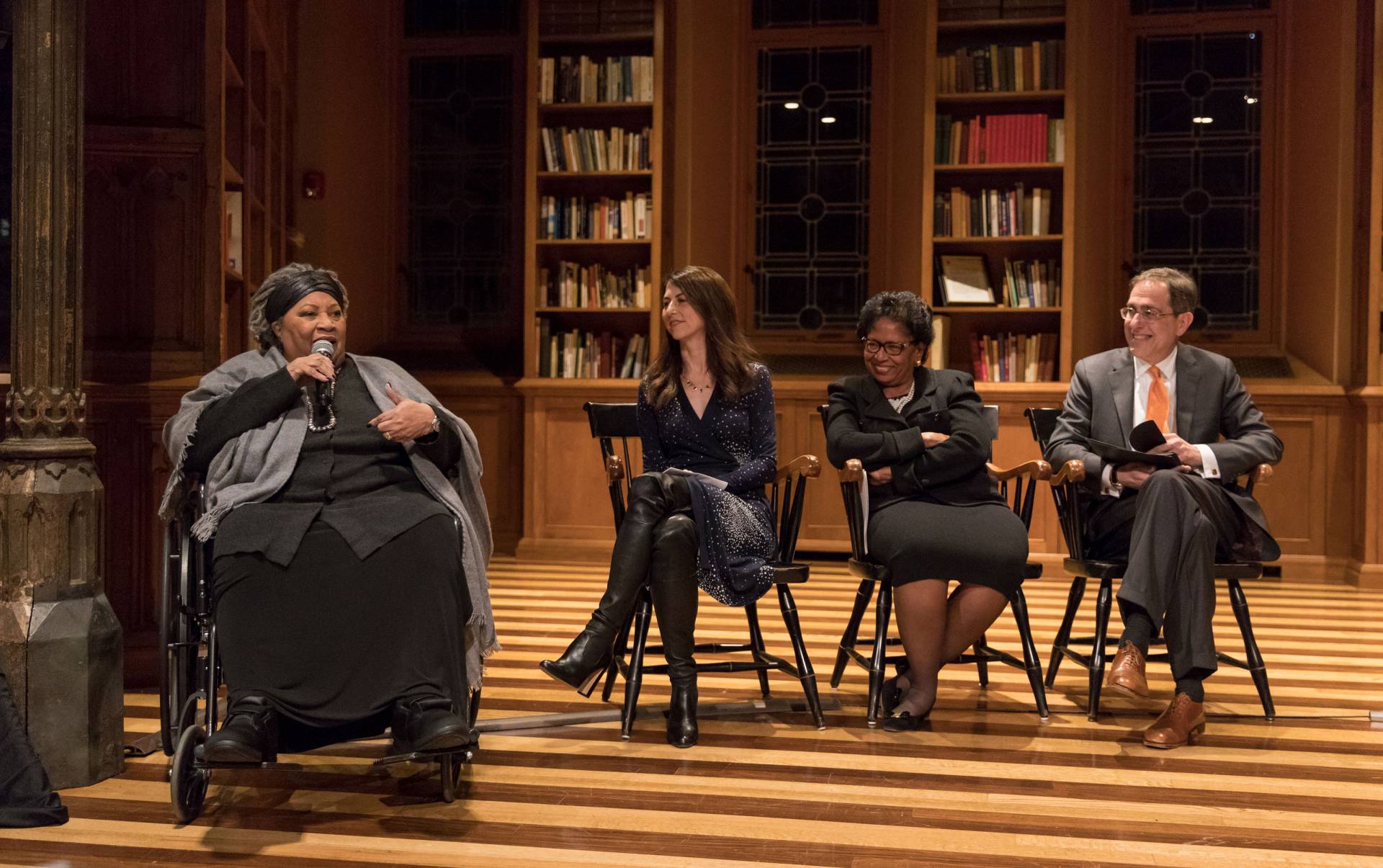 Toni Morrison speaking at dedication