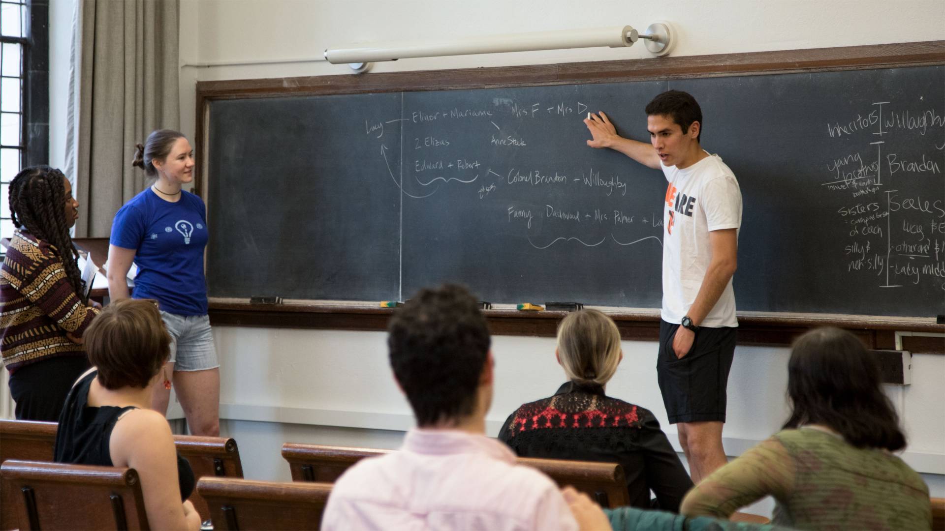 Students in class on Jane Austen