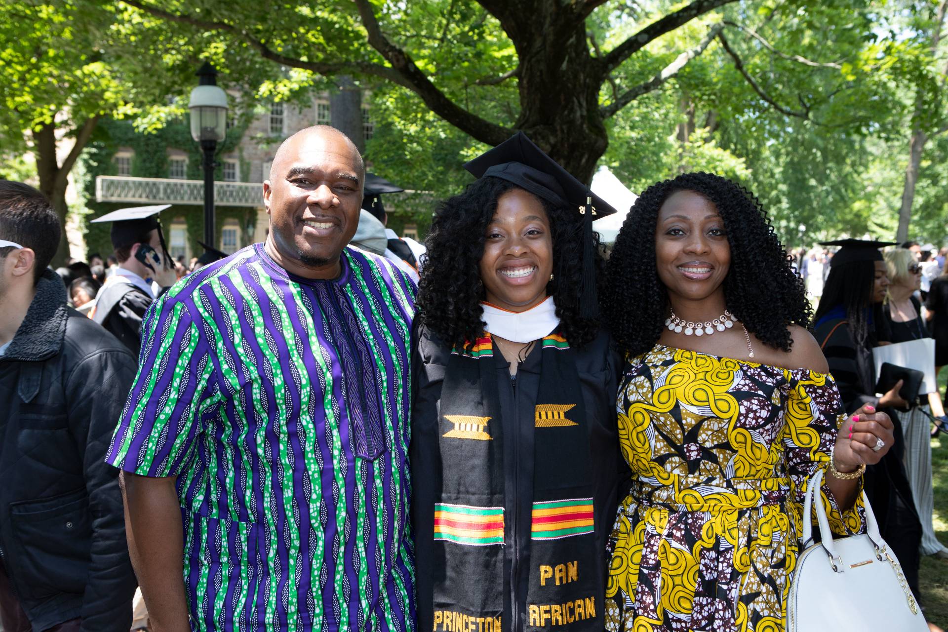 Gracious Obiofuma with her parents