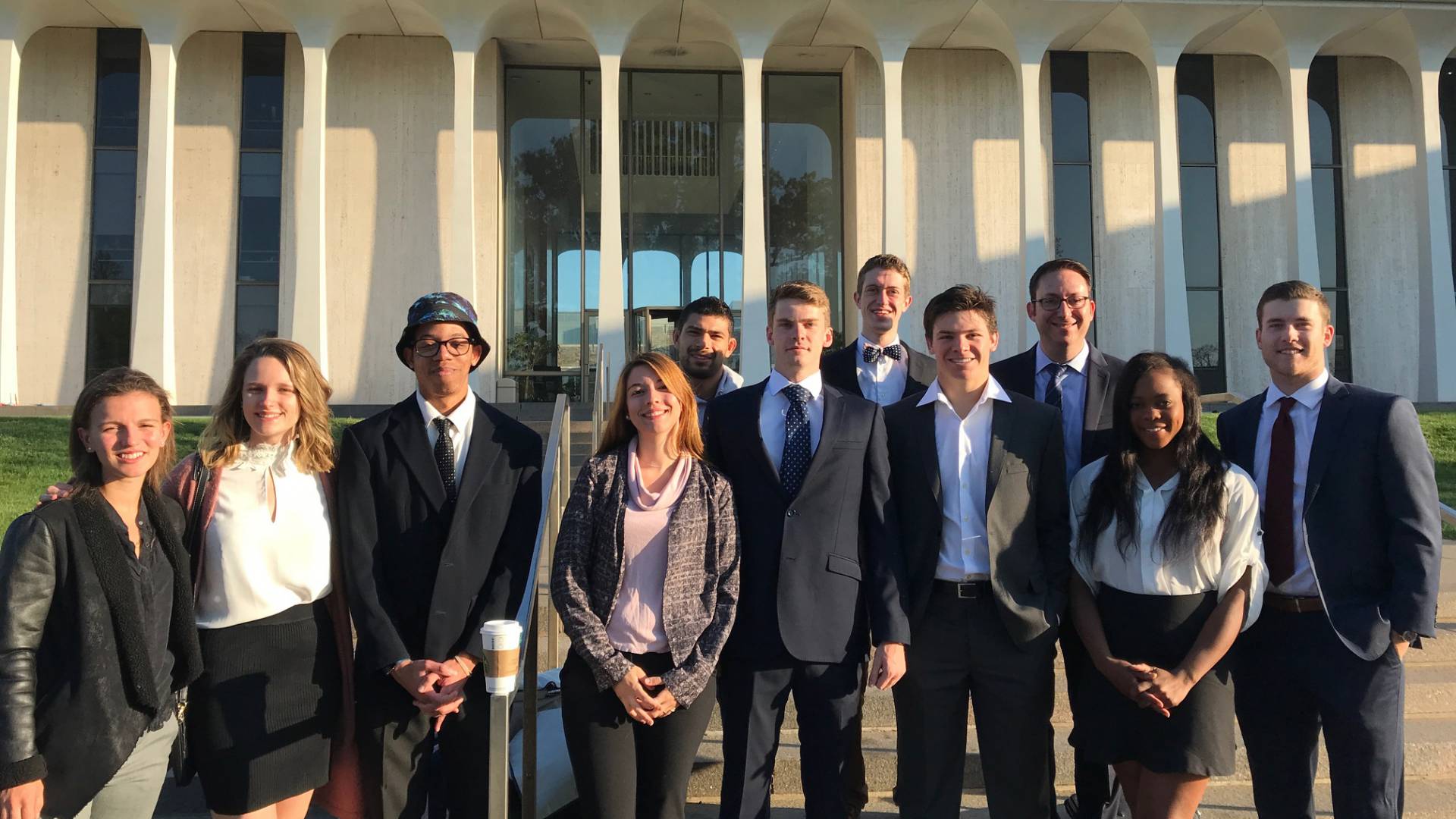 WWS task force outside Robertson Hall