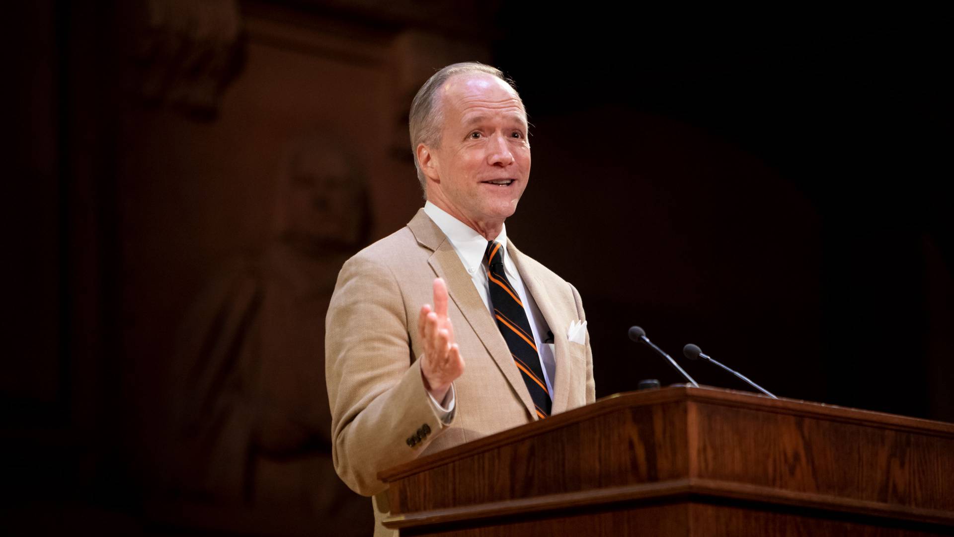 Doug McGrath speaking to She Roars audience