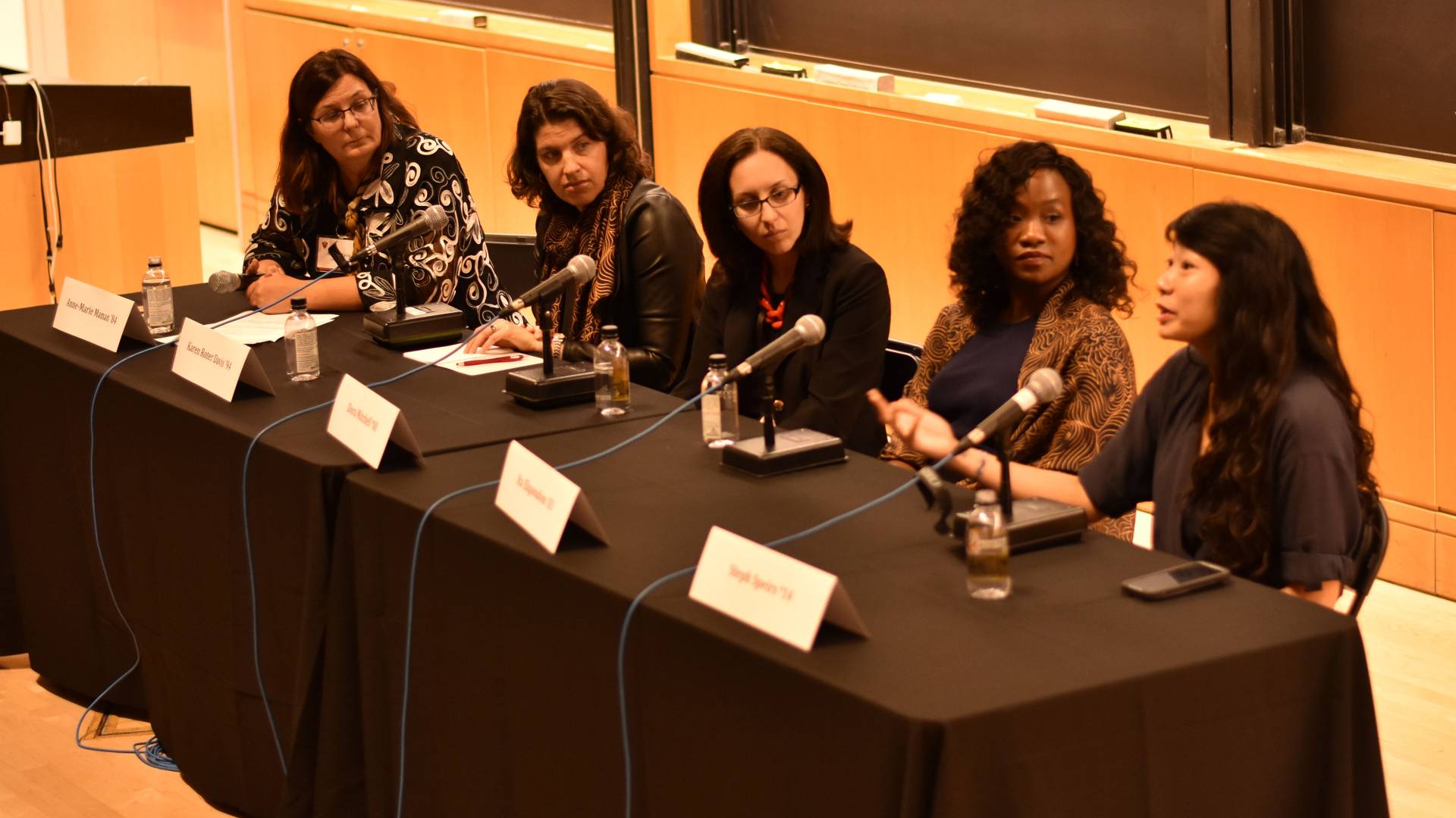 Anne-Marie Maman ’84, Karen Roter Davis ’94, Dora Mitchell *08, Ita Ekpoudom ’03, Steph Speirs *14