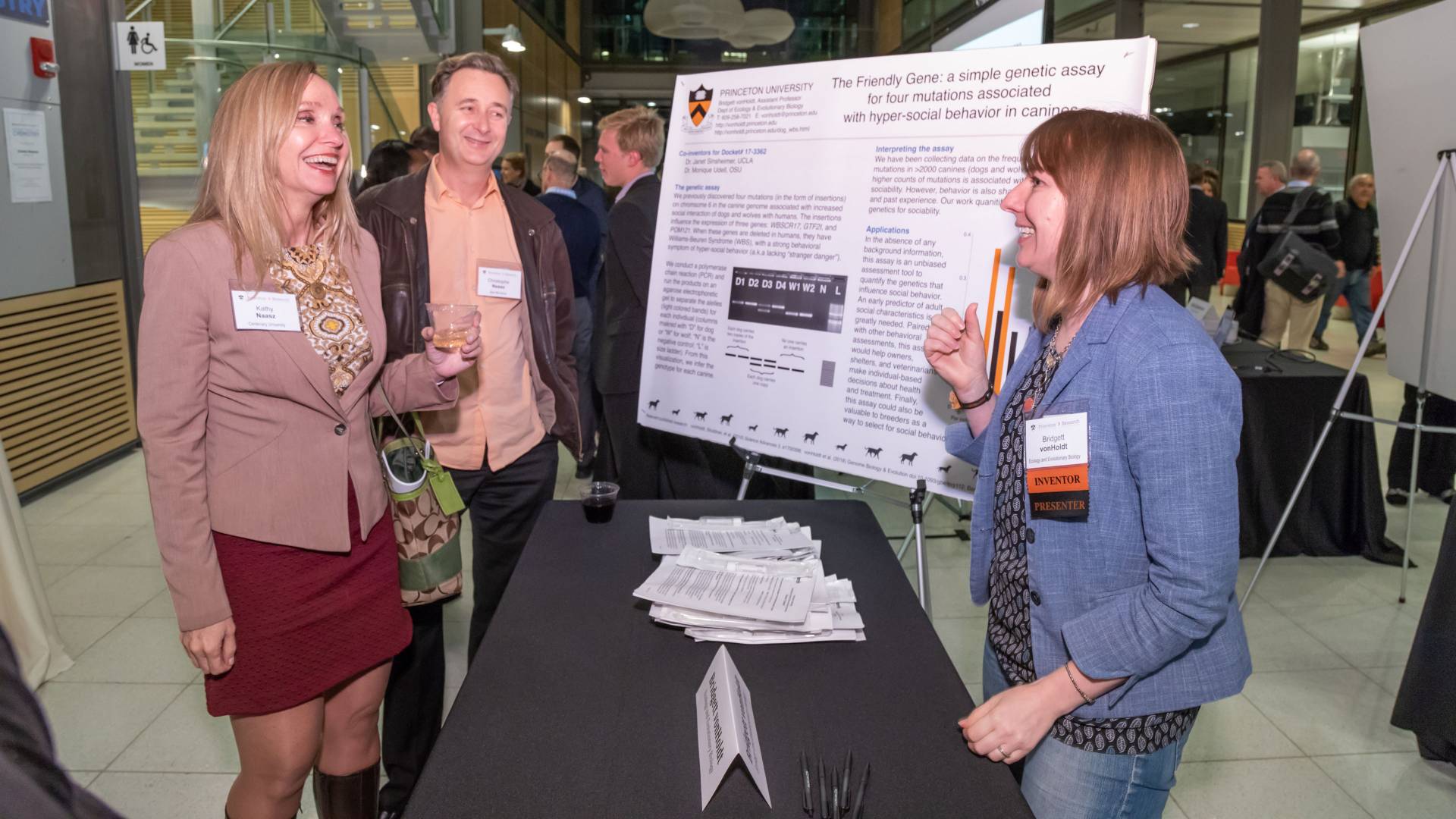 Bridgett VanHoldtt speaking about her research