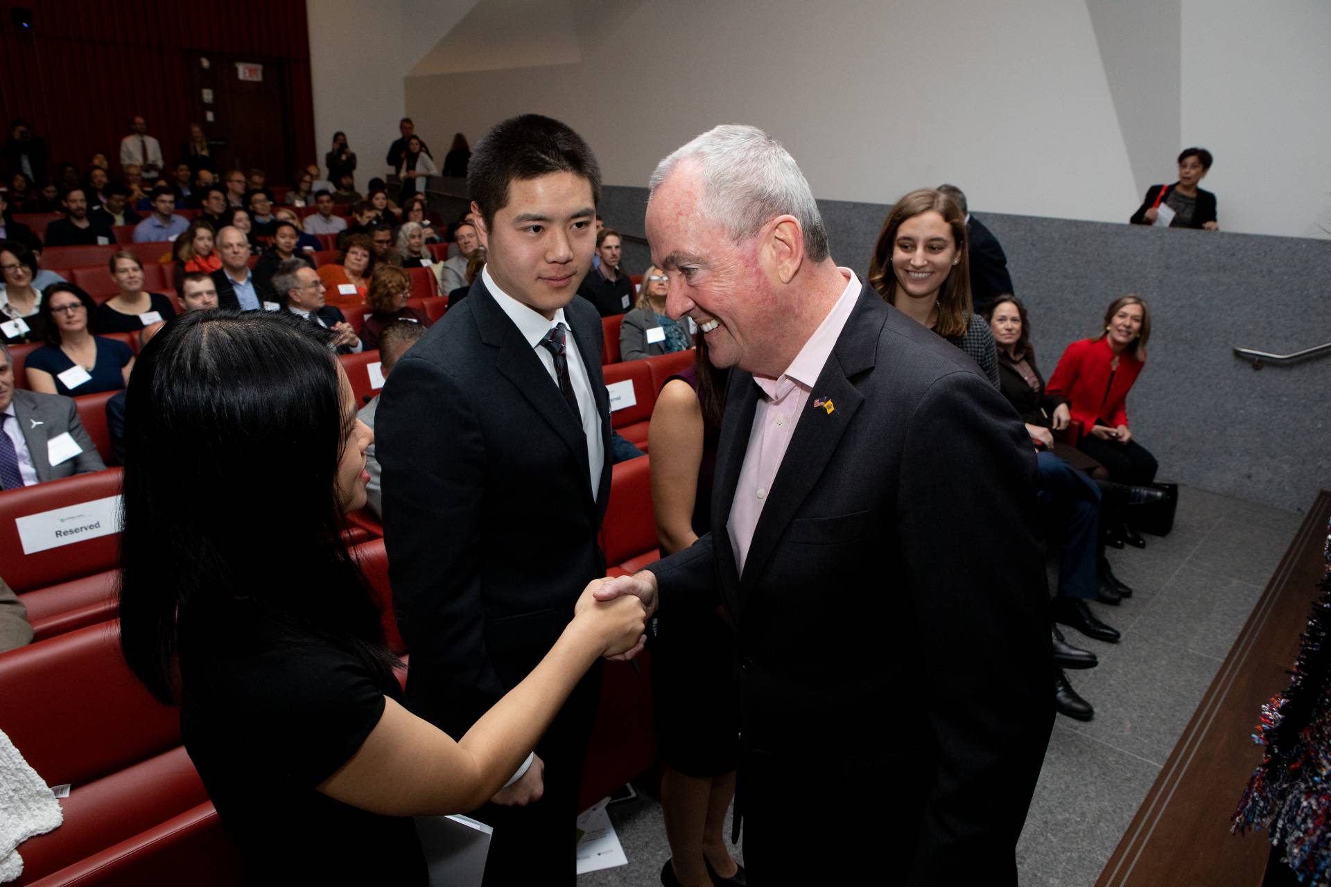 Governor Murphy meets and greets innovators
