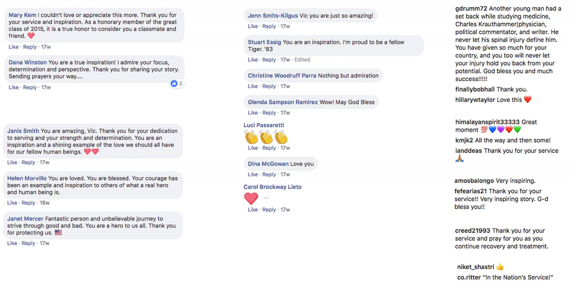 social media posts about Victor Prato