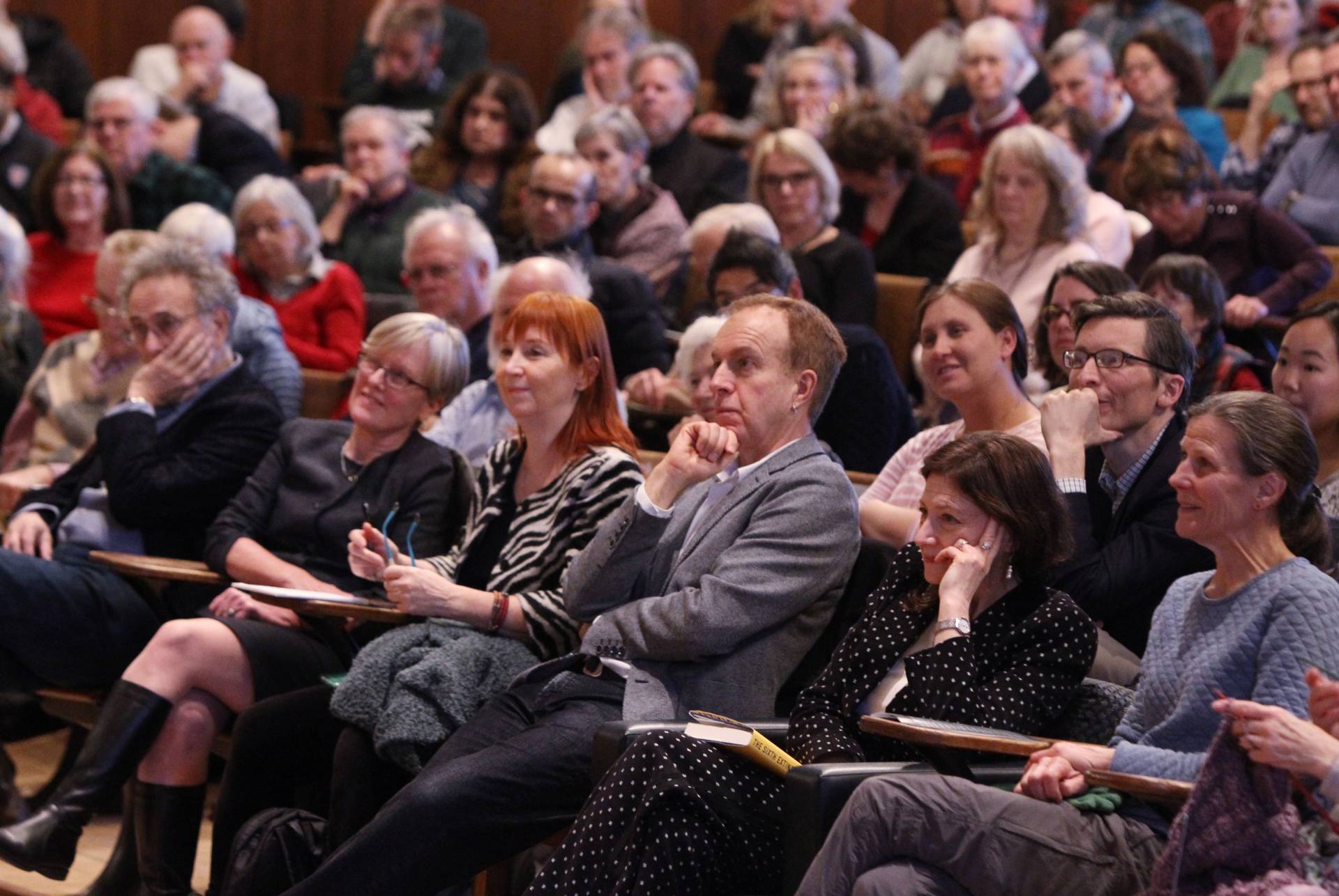 The audience in McCosh Hall