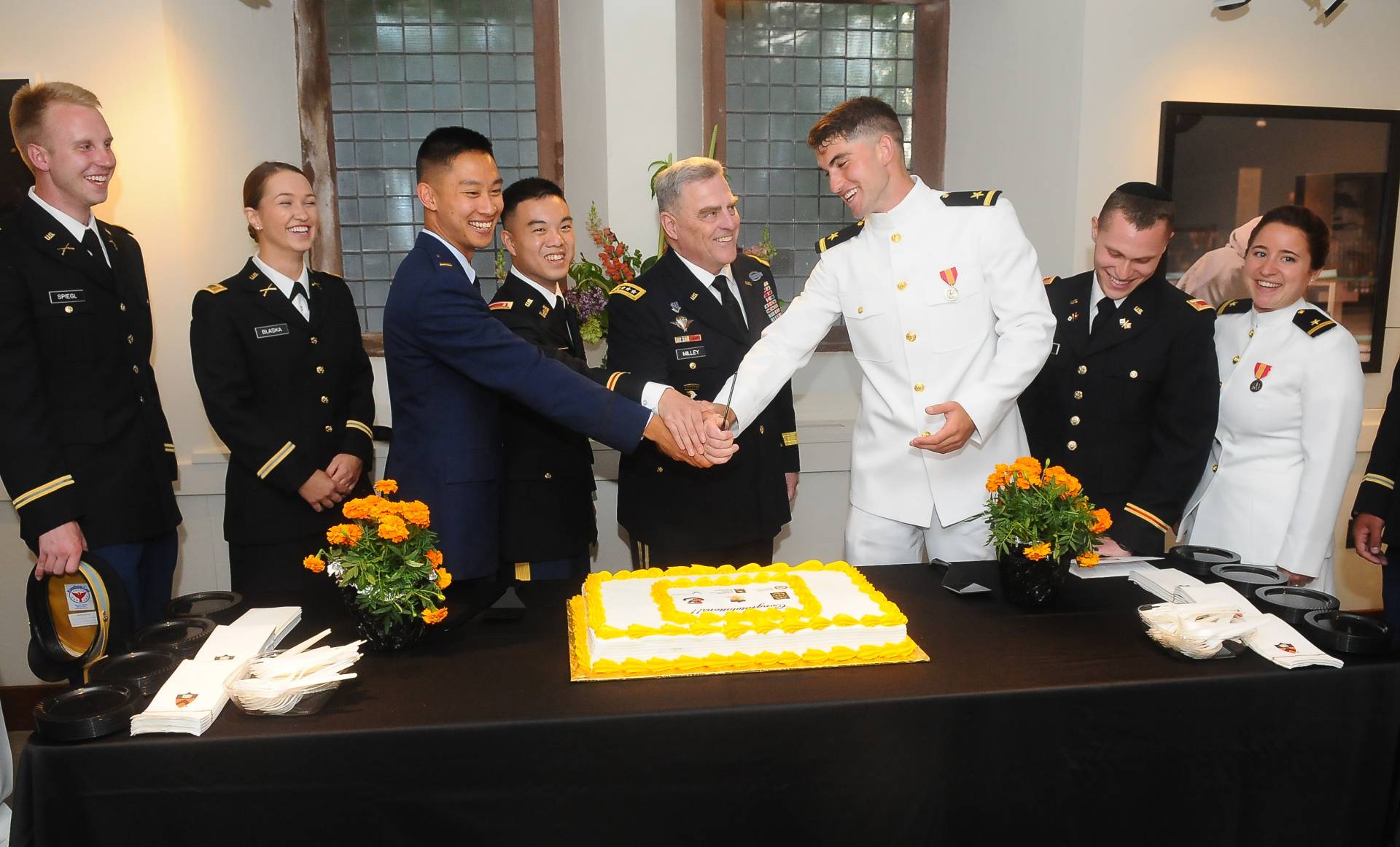 Gen. Milley with graduating students