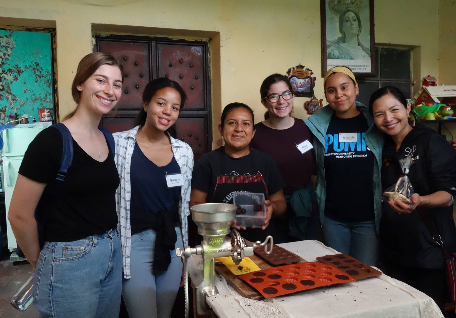 Students with a chocolatier
