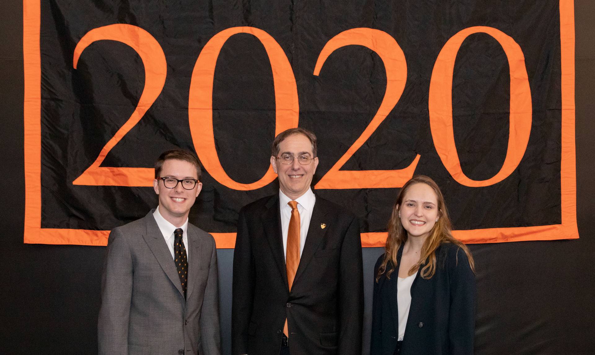 President Eisgruber with Pyne Prize winners