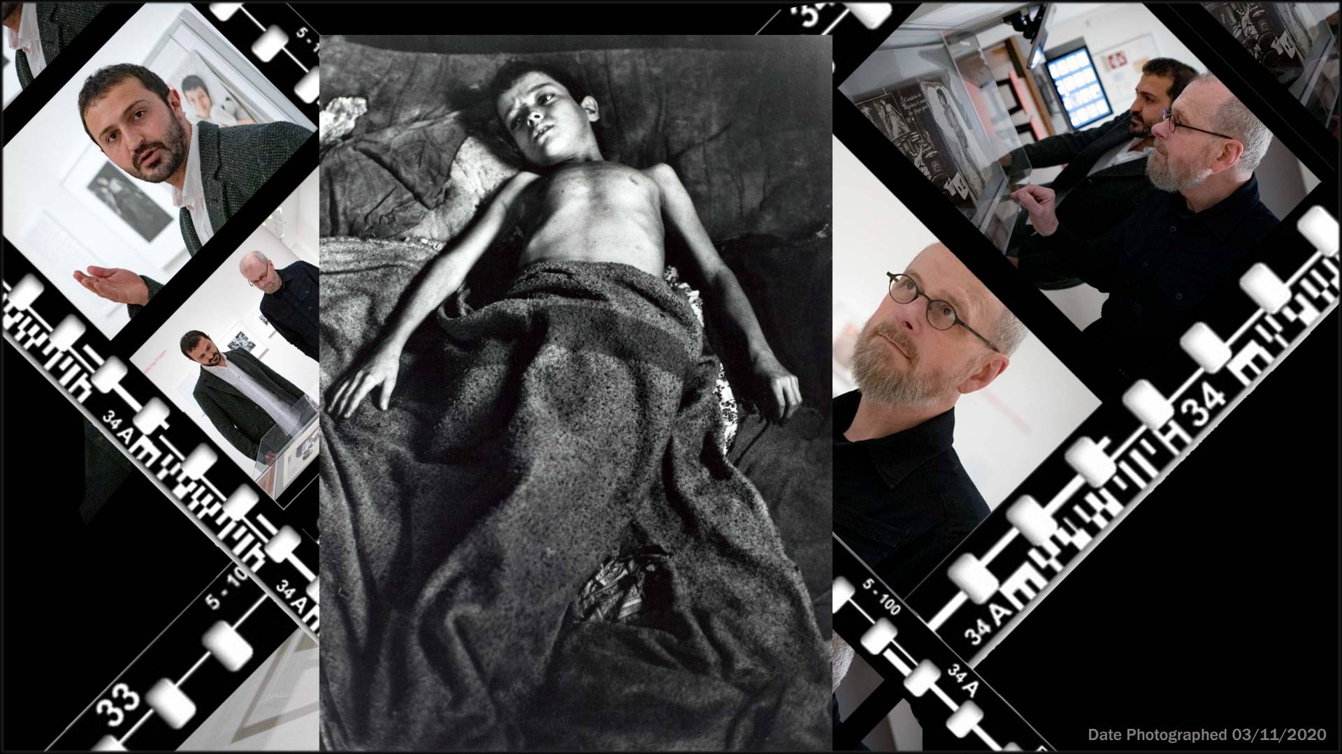 Photo illustration of students and faculty interacting with exhibit