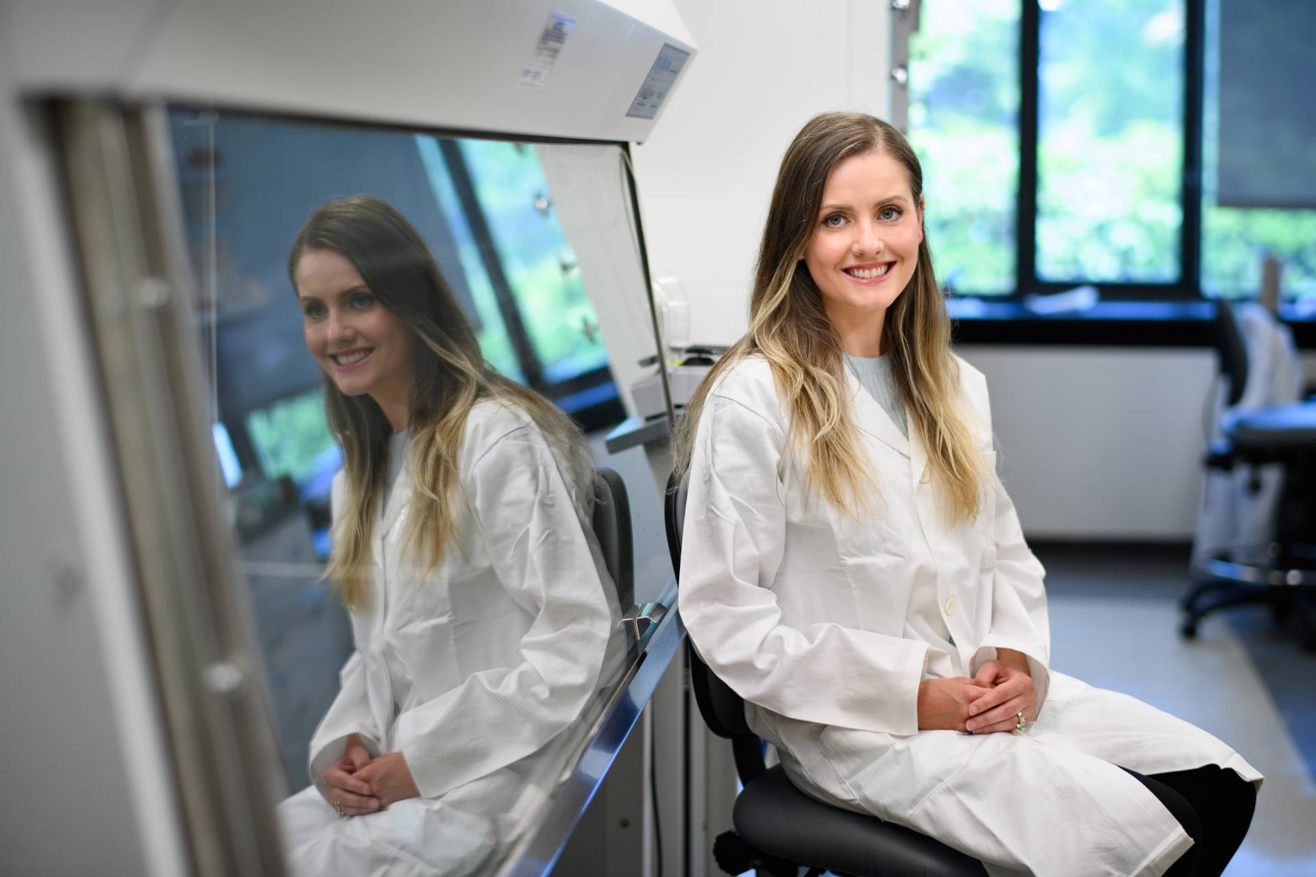 Agnieszka Gil in the lab