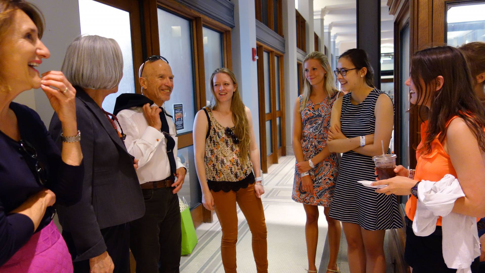 Ferenbach speaks to students at Guyot Hall